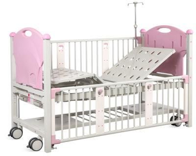 Medical Equipment Hopsital Furniture Two Cranks Manual Children Kid Baby Bed