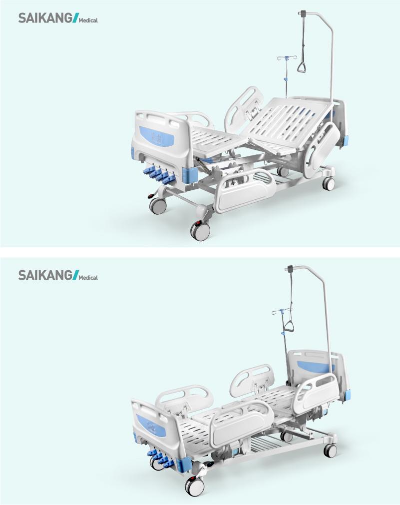 F4c 4 Crank Manual Hospital Bed with 4 Functions