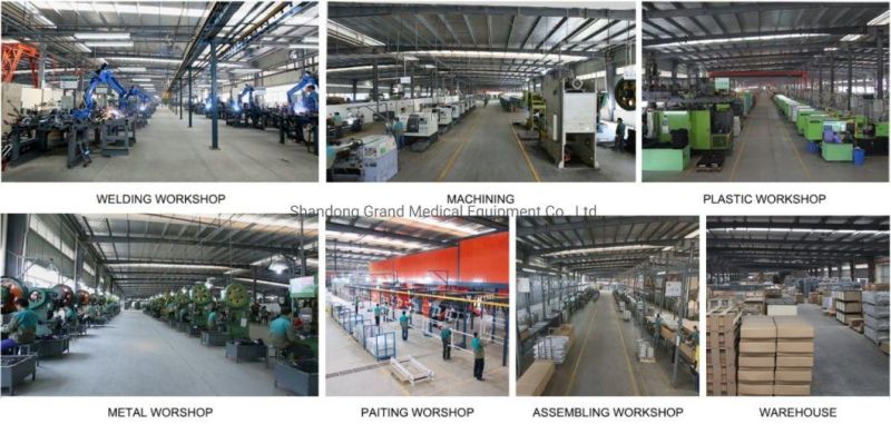 Grand Manufacturer Factory Direct Price Emergency ABS Hospital Equipment Medical Ambulance Stretcher Trolley