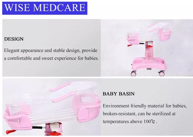 Hydraulic Multifunction Adjustable Newborn Medical Bed ICU Children Pediatric Bed ABS Hospital Plastic Baby Crib