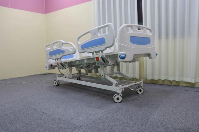 Multifunction Electric Medical ICU Equipments Emergency Automatic Hydraulic Folding Hospital Bed