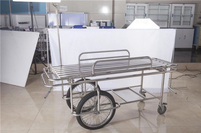 Medical Stainless Steel for Hospital Operating Room Instrument Trolley with 4 Wheels