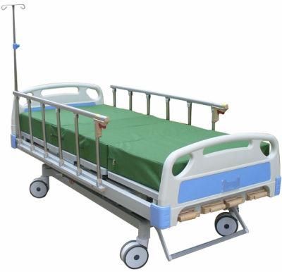 Hospital Bed 5-Function Manual Emergency ABS Adjustable Control Medical
