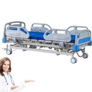 Five Function Electric Hospital Bed with Wheels China Supplier