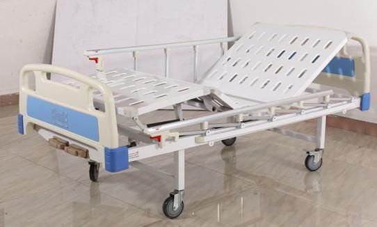 Two-Function Manual Care Hospital Bed Medical Bed Patient Bed Patient Cot