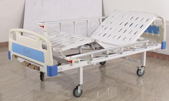 Two-Function Manual Care Hospital Bed Medical Bed Patient Bed Patient Cot