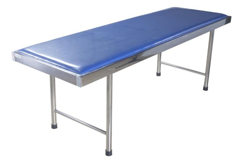 Hospital Furniture Factory Steel Check Bed Examination Bed with Headrest Examination Couch