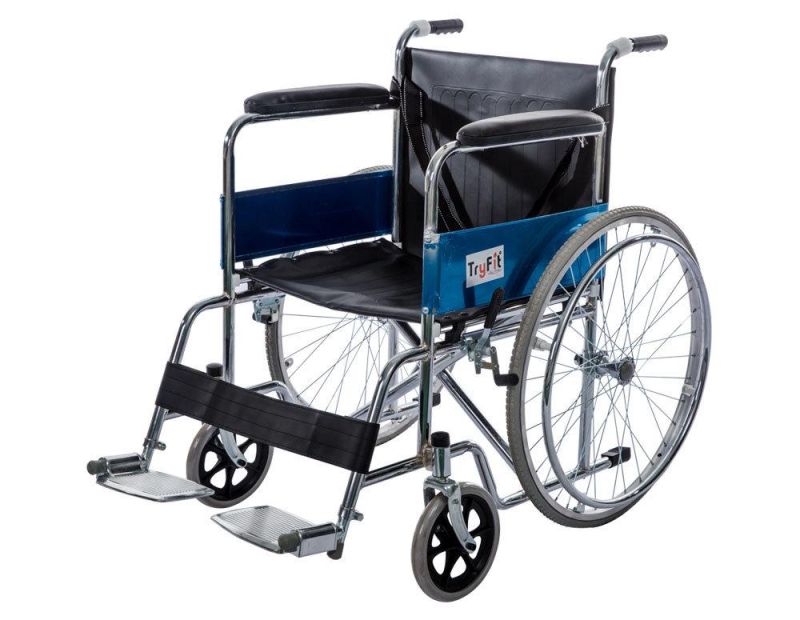 High Quality 24 Inch Wheelchair with Handle Brakes 809