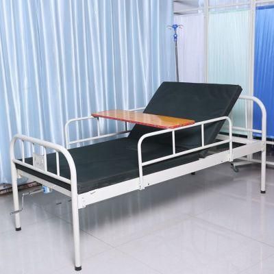 Simple Adjustable Medical Hospital Furniture Folding 3 Function Manual Patient Nursing Hospital Bed (UL-22MD28)