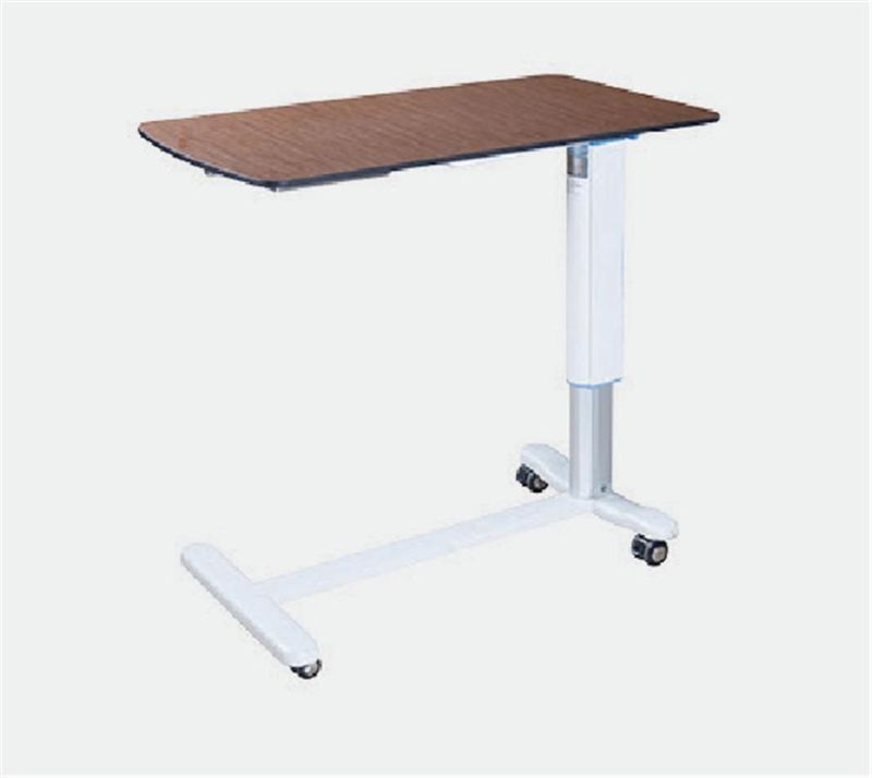 Hospital Furniture Medical ABS Adjustable Portable Movable Bedside Trolley Overbed Table for Hospital Bed