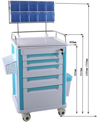 Hospital Trolley Anesthesia Trolley Anesthesia Cart ABS Trollery Mst-At625-2