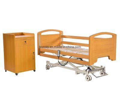 Clinic Wood Three Function Care Electric Hospital Bed for Patient