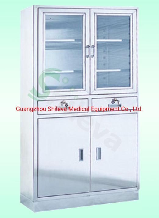 Medical Stainless Steel Apparatus Hospital Cupboard Instrument Cabinet (SLV-D4014)