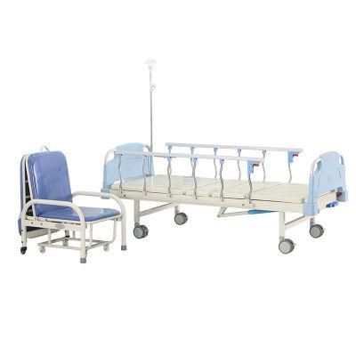 Hospital Furniture 2 Function Wholesale Two Cranks Manual Hospital Patient Bed Manufacturer Price