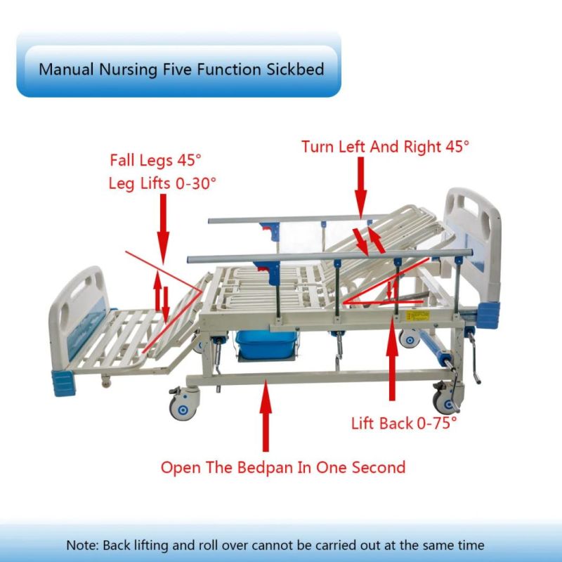 Turn Left-Right Function Nursing Bed for Healthcare Sh-02