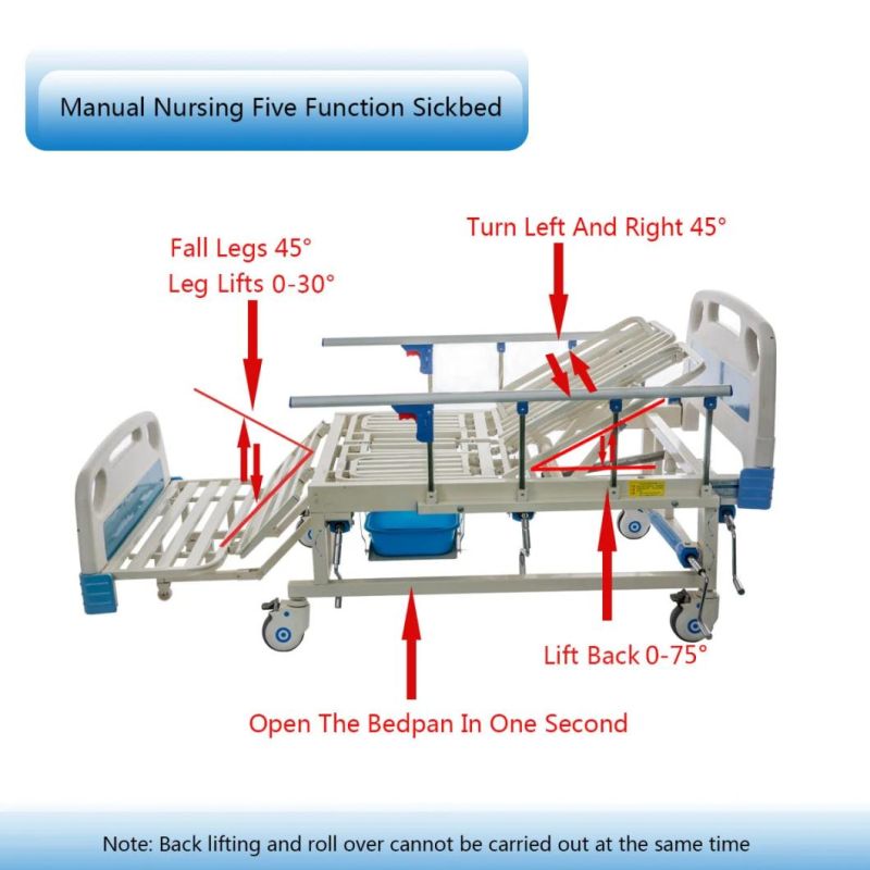 Turn Left-Right Function Nursing Bed for Healthcare Sh-02