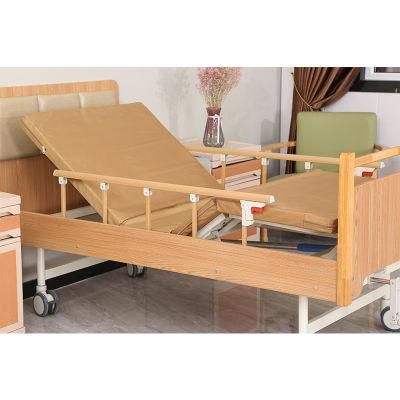Two Function Hospital Bed Two Cranks Manual Nursing Care Home Care ICU Medical Patient Clinic Bed