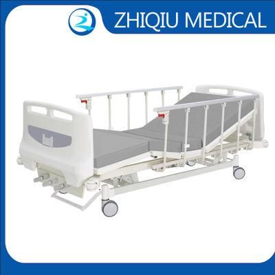 Classic Cost-Effective Medical Manual 3 Crank Hospital Bed with Casters