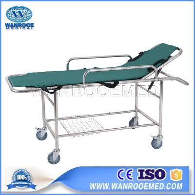 Ea-4D Medical Emergency Stainless Steel Transport Stretcher Trolley