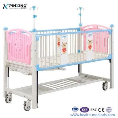 Hot-Selling Brand Adjustable Manual Child Pediatric Bed with Casters