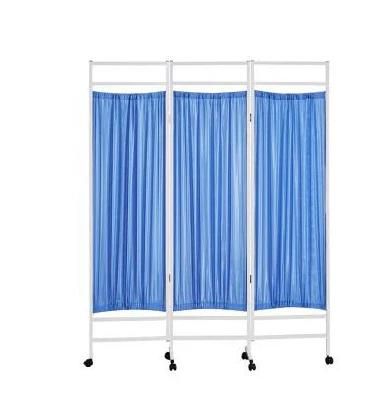 Medical Hospital Bed Screen Curtain Divider Folding Screen