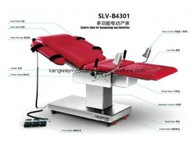 Hospital Medical Electric &amp; Hydraulic Gynecological Obstetric Table Delivery Bed