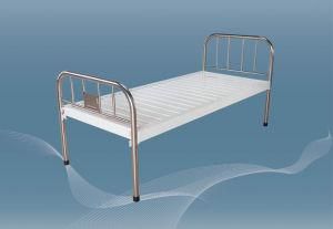 Medical Equipment Hospital Stainless Steel Manual Bed with Single Crank