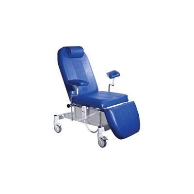 Medical Cheapest Price China Hospital Chair Manual Patient Seat Push High Back Medical Equipment Hospital Dialysis Chair