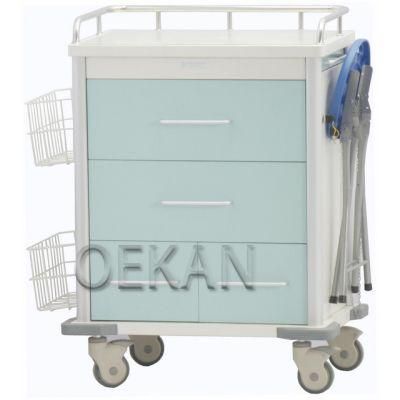 Medical Patient Nursing Trolley Cart Hospital Instrument Trolley with Drawers