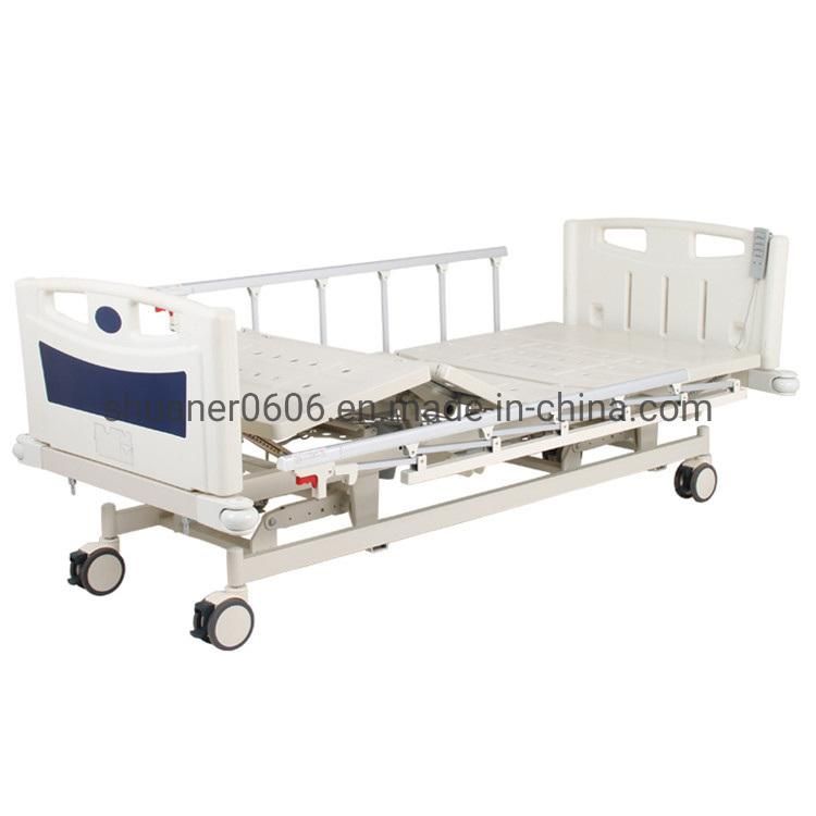 Factory Metal 3 Functions Folding Medical Furniture Adjustable Electric Nursing Hospital Beds