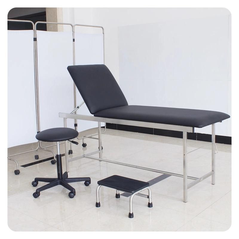 HS5608 Double Layer Stainless Steel Footstool Hospital Clinic Two Steps Foot Stool
