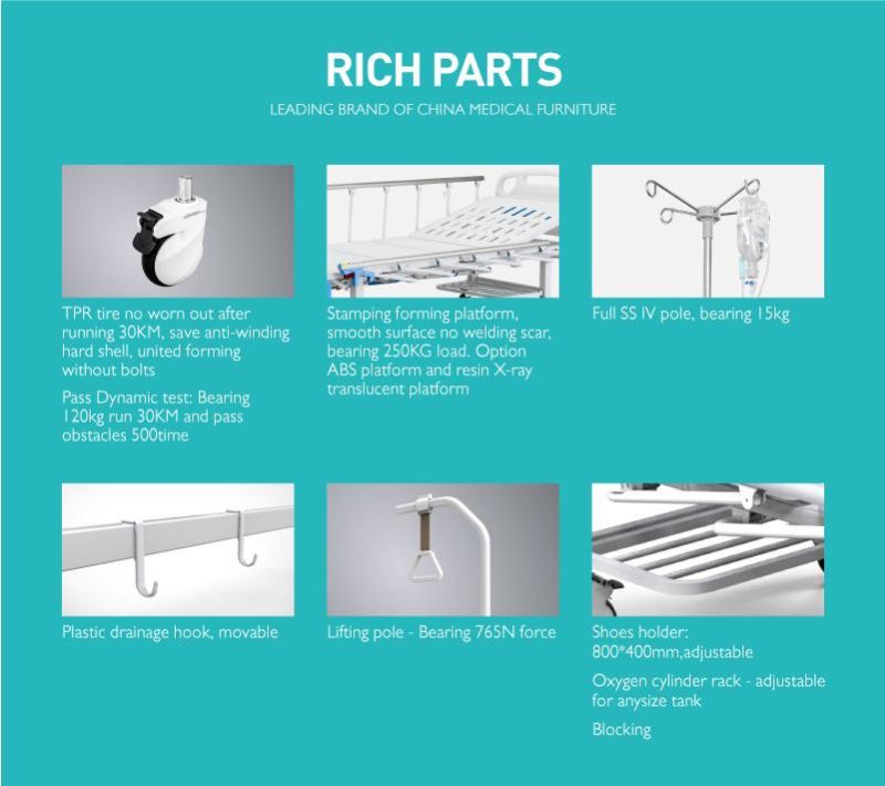 A2w Hospital Bed Manufacturer with Head and Foot Board Part