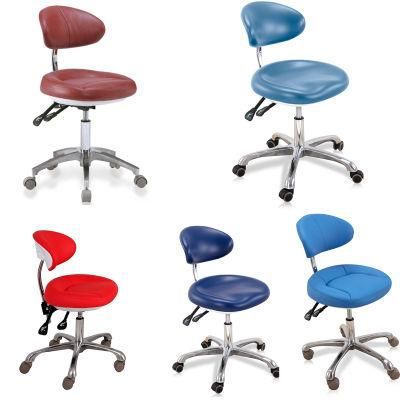 Customized Waterproof PU Seat Doctor Dental Stool for Nurse Assistant