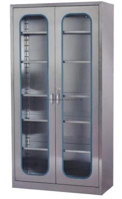Grand Stainless Steel Hospital Dental Instrument Cabinet Medicine Cabinet with Glass Door