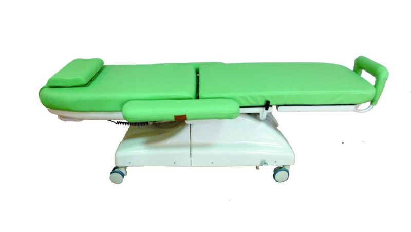 Hospital Furniture Medical Treatment Chair Two Motors Electric Infusion Chair with IV Pole