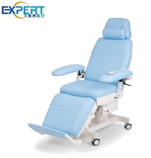Infusion Phlebotomy Donation Collection Mobile Electric Blood Donor Drawing Hemodialysis Dialysis Chair Hospital Furniture Cheap Blood Donation Dialysis Treatm