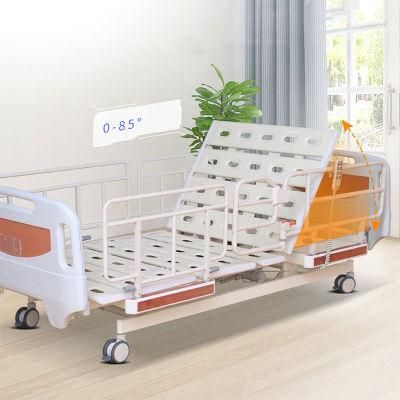 Electric Nursing Bed Multi-Functional Back-Lifting and Leg-Raising Convalescent Bed Folding Guardrail Hospital Bed