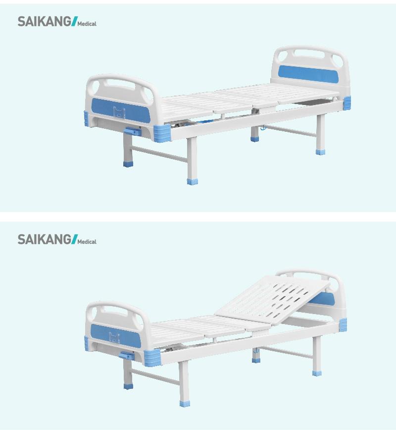 A1I0y Hospital Examination Metal Manual Adjustable Bed