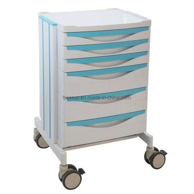 Medical Trolley ABS Medicine Trolley/ Dressing Cart/Emergency Trolley