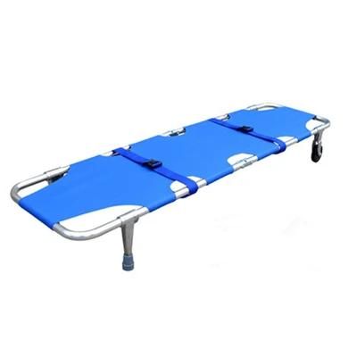 Hospital Patient Transport Emergency Stretcher Aluminum Alloy Folding Stretcher