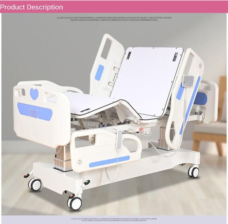 High Quality Multifunctional Medical Bed Five-Function ABS Medical Bed with X-ray ICU Electric Bed
