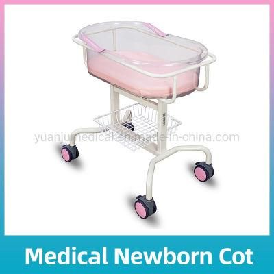 High Quality Steel Imported ABS Medical Baby Bed Newborn Use Hospital Baby Cot for Sale