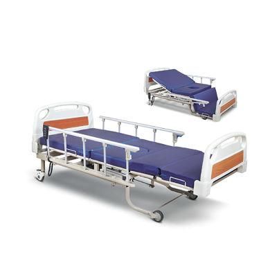 ICU Furniture 5 Function Medical Electric Hospital Bed with Commode Bucket