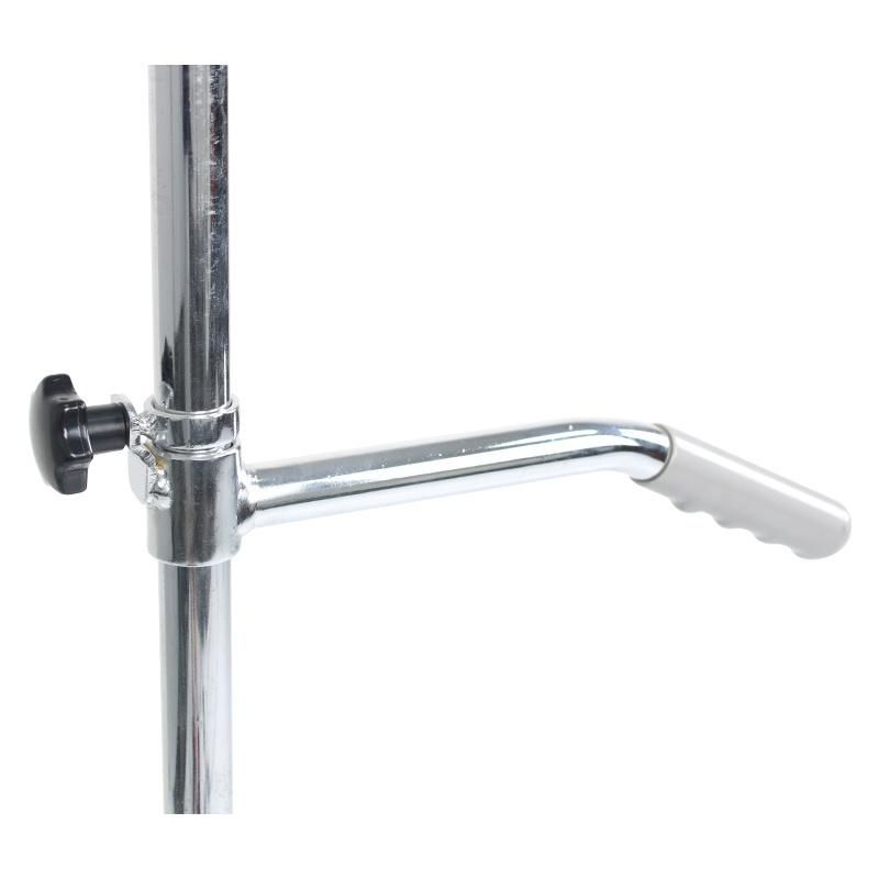 HS5817 Four 4 Hooks Adjustable Stainless Steel Hospital Furniture Infusion IV Serum Pole with a Handle