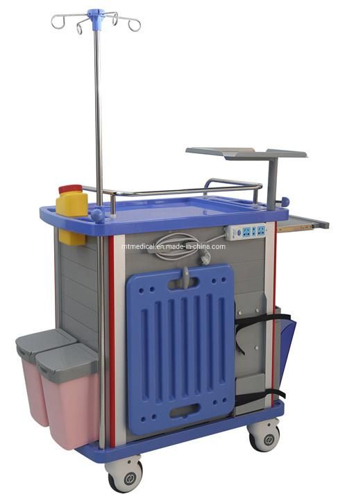 OEM High Quality Hospital Anaesthetic Trolley with 5 Drawers
