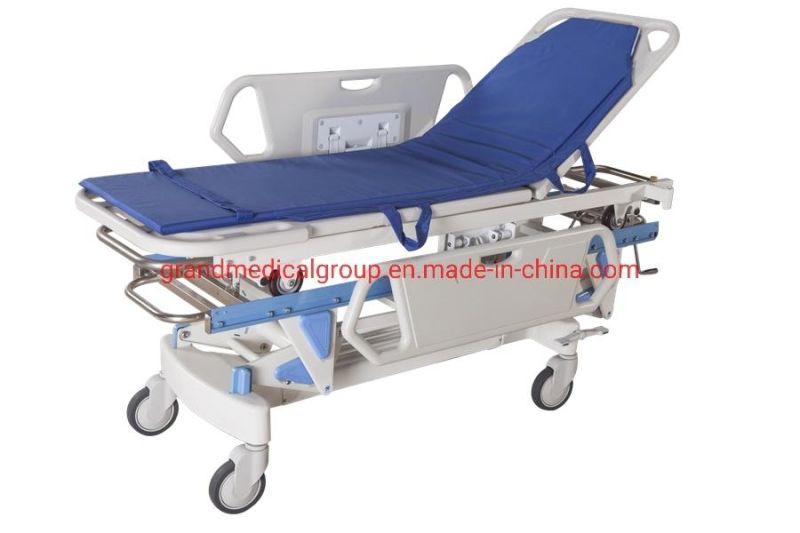 Grand Manufacture Surgical Equipment Manual Stretcher Cart Wholesale Aluminum Alloy Ambulanc Stretcher Cart