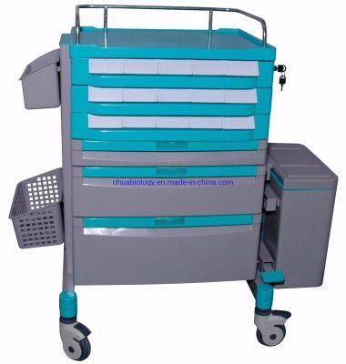 Modular Design Hospital ABS Medical Emergency Trolley