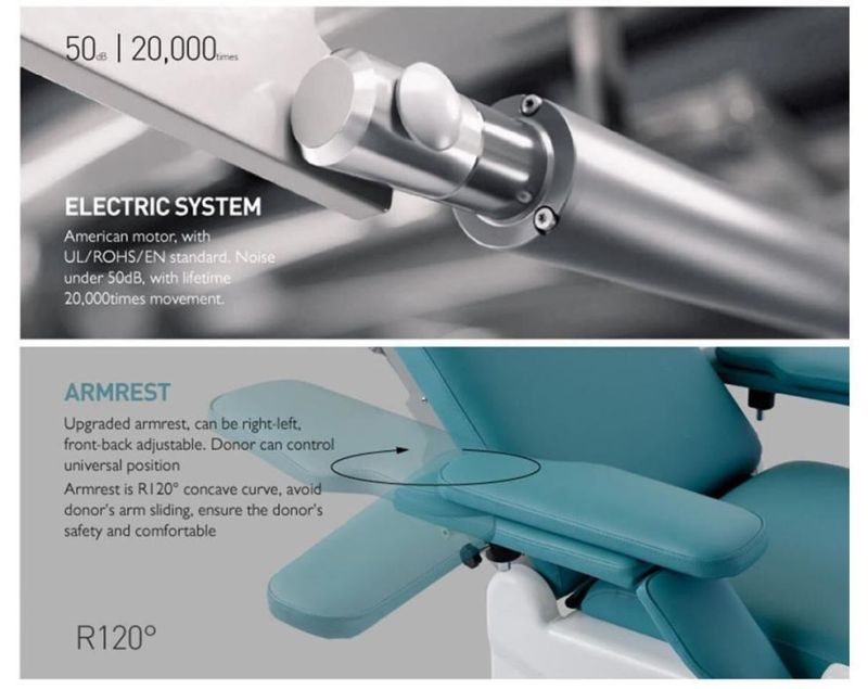 Adjustable Medical Electric Dialysis Chair with CE&FDA Hospital Multi-Function