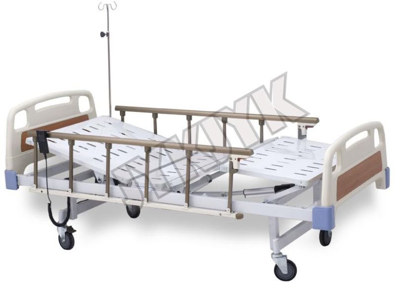 Coated Steel Two Cranks Hospital Bed