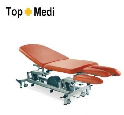 Topmedi Hospital Furniture Height-Adjustable Examining Couch with Five Pillows